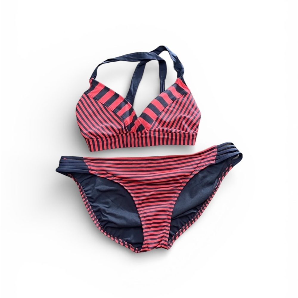 Mossimo Strappy Striped Bikini Swimsuit